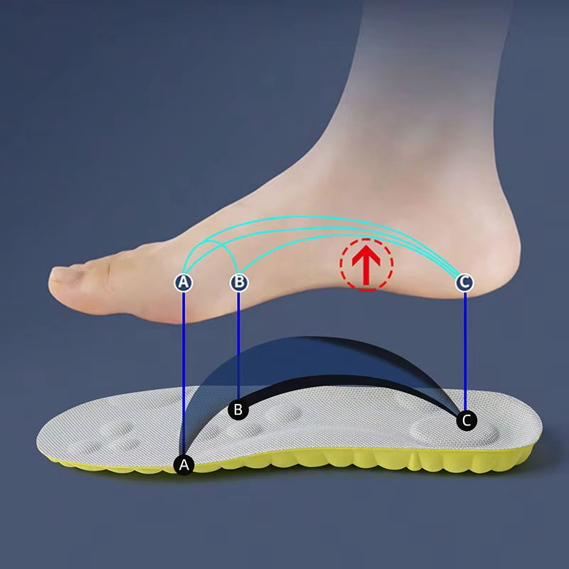 Stephed 1 pair high elasticity sport insoles